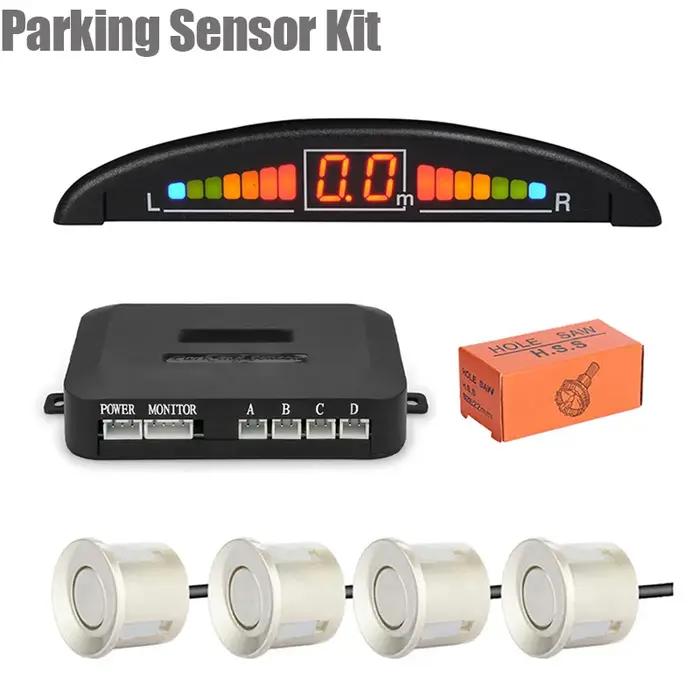Kit de capteur de stationnement avec 4 radar LED