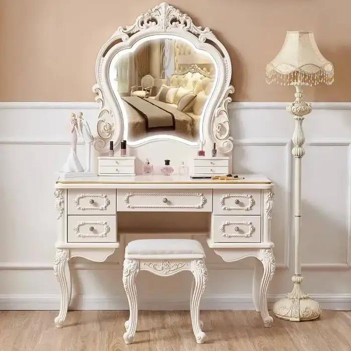 Coiffeuse de maquillage, commodes pour chambre à coucher, organisateur de bureau, coffre au trésor,