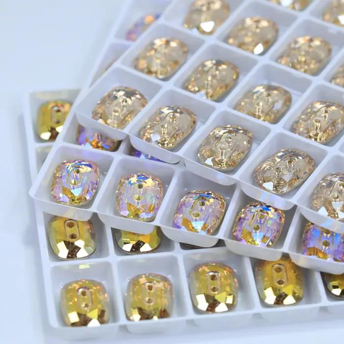 Boutons ronds octogonaux en cristal effet pierre pour vêtements DIY et décoration de mariage élégants occasions spéciales