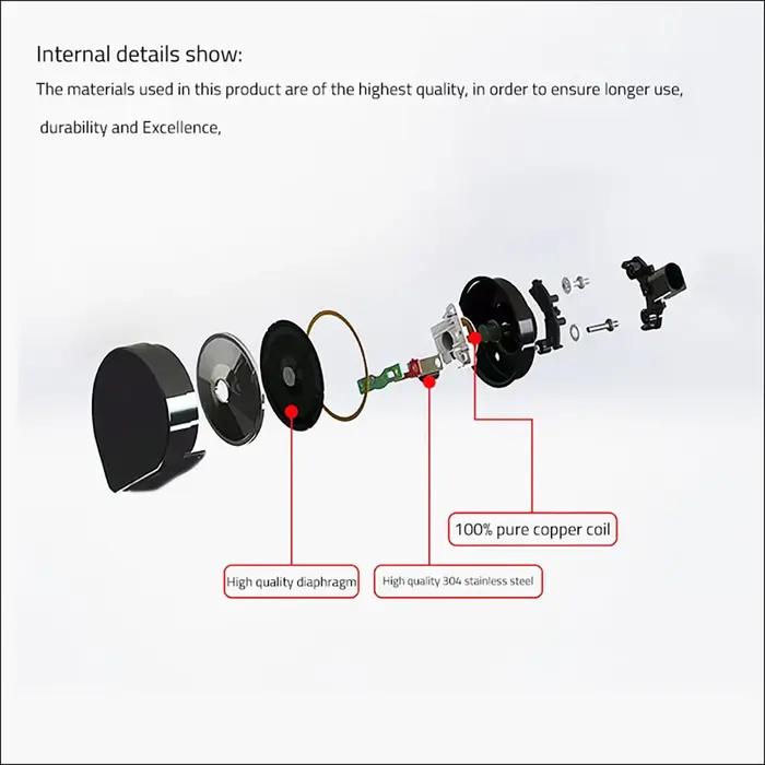Pour Haval H6/H4/F5/F7/H7/F7X/H3/H5/Jolion/Dargo/H6S/H6 GT accessoires de klaxon de Type escargot de
