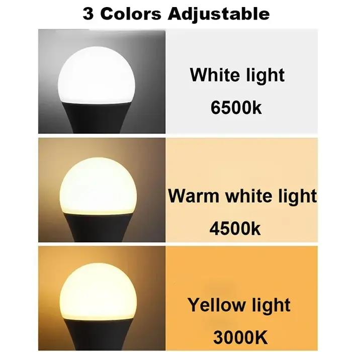DC5V Led Camping lumière Usb ampoule de secours 3 couleurs Dimmable suspension tente lampe pour le travail barbecue pêche réparation porte Camping équipement