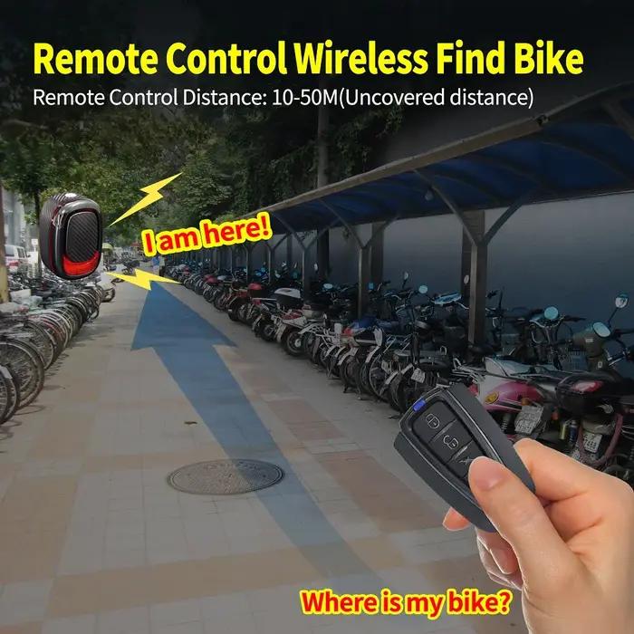 ANTUSI – alarme anti-cambriolage de vélo étanche sans fil A5pro, lumière intelligente de détection d
