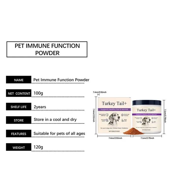 Poudre Probiotique Saveur Bacon pour Chiens – Équilibre de la Flore Intestinale