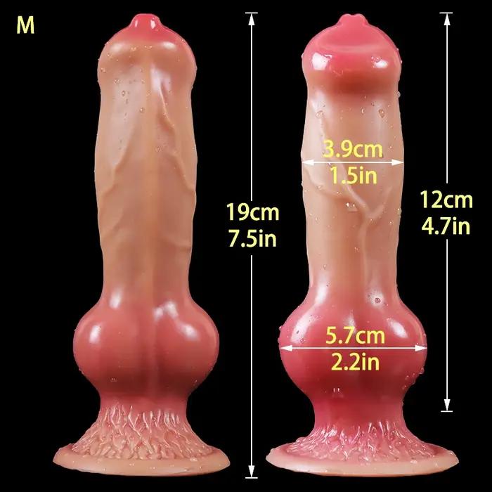 Pénis réaliste avec ventouse pour chien, énorme gode pour chien, gros plug anal, bite angiMonster, fournitures pour adultes, hommes et femmes