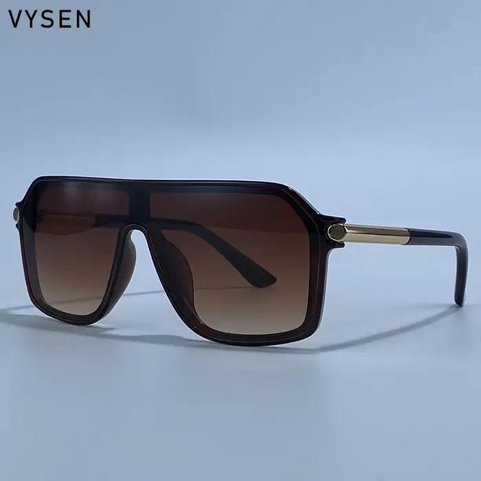Steampunk une pièce bouclier lunettes de soleil hommes 2026 marque de luxe Vintage surdimensionné métal grand cadre lune