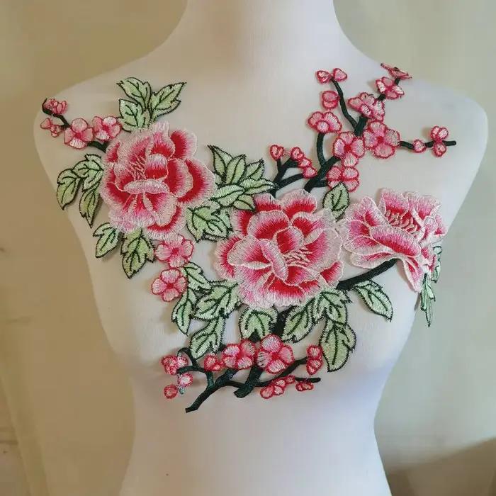 Patchs brodés polyester 3D pour réparation et décoration de vêtements femmes mode ocassions spéciales
