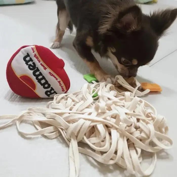 Chiens Snuffle jouets chiot chien nez jouet d'entraînement chien de compagnie reniflage Puzzle jouets drôle nouilles forme fuite nourriture jouets