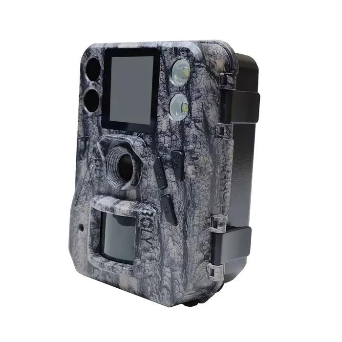 Caméra de chasse BolyGuard SG520-Plus 4K 48MP avec double flash HD (IR noir et LED blanc) pour la vi