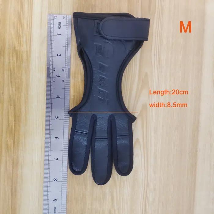 Gants de protection à 3 doigts pour la chasse, protection en cuir pour le tir à l'arc, accessoires d