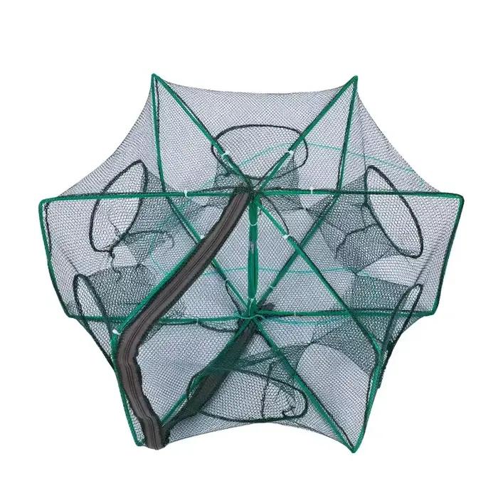 Filet de pêche pliable multifilament pour capture de crevettes, crabes, écrevisses et poissons occasions spéciales sorties de pêche