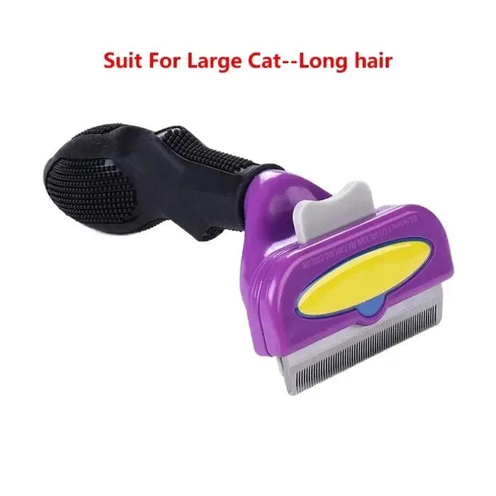 Brosse de toilettage pour animaux de compagnie, peigne anti-poils pour chat et chien, brosse de mass