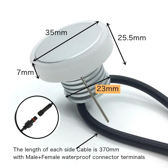 12V LED pont lumières étanche paysage escalier étape éclairage 1W encastré lampe souterraine jardin