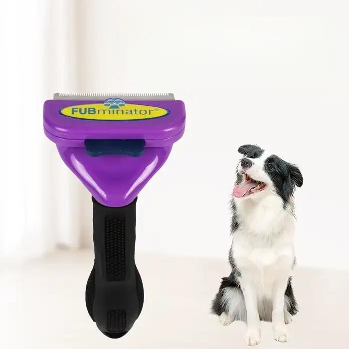 Brosse de toilettage DKSTINYE pour chiens et chats élimination des noeuds et des poils morts toilettage soins animaux de compagnie