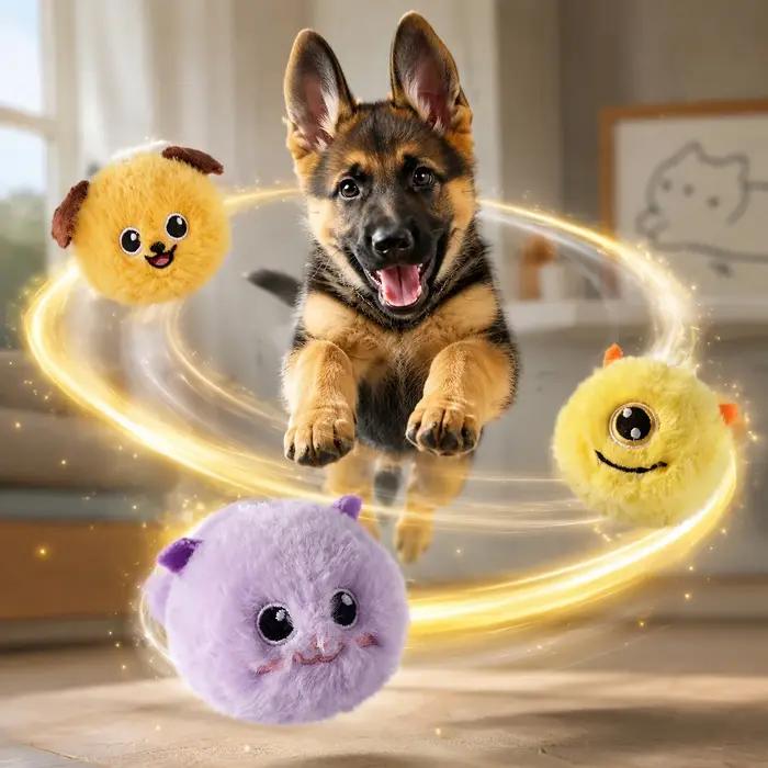 Jouet rebondissant pour chien, jouet interactif léger et très élastique pour chiot, lavable, jouet anti-ennui pour chiens, jouet durable