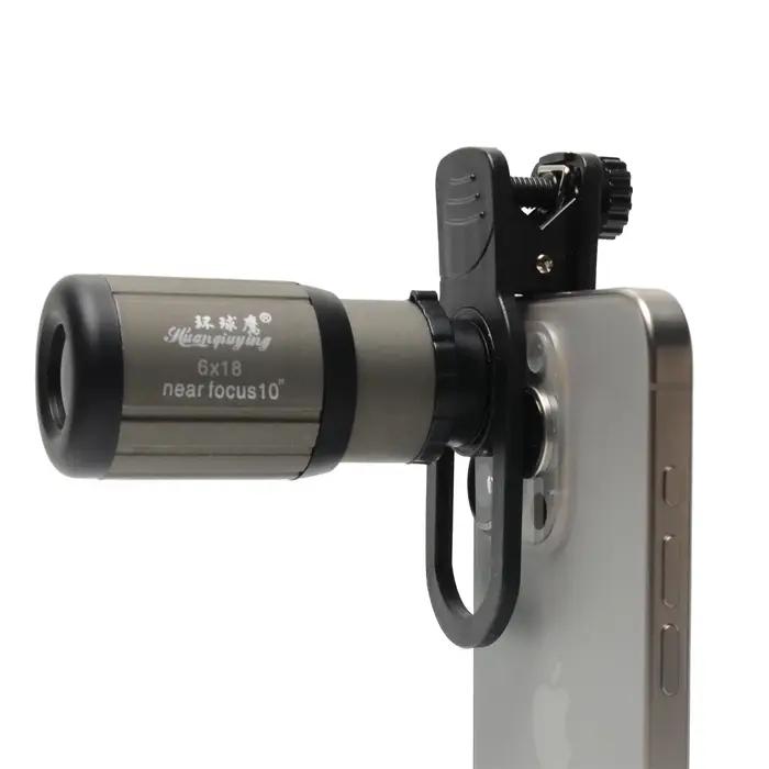 Objectif téléphoto 6X HD pour smartphone - Zoom puissant avec trépied selfie pour photos de chasse