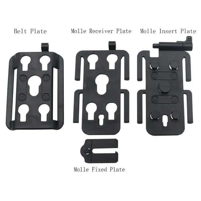 VULPO – plaque de fixation molle tactique, plate-forme d'adaptateur Molle pour fixer la pochette Mol