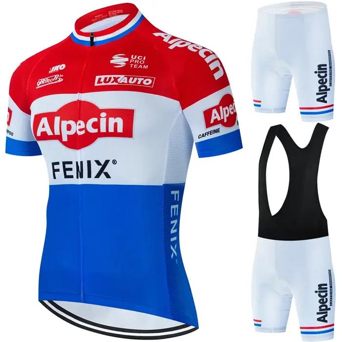Vêtements de cyclisme en jersey pour hommes 2025 – Collection Printemps-Été Vélo de Route ALPECIN – Ensemble Tenue VTT Homme – Maillots, Pantalons et Bretelles