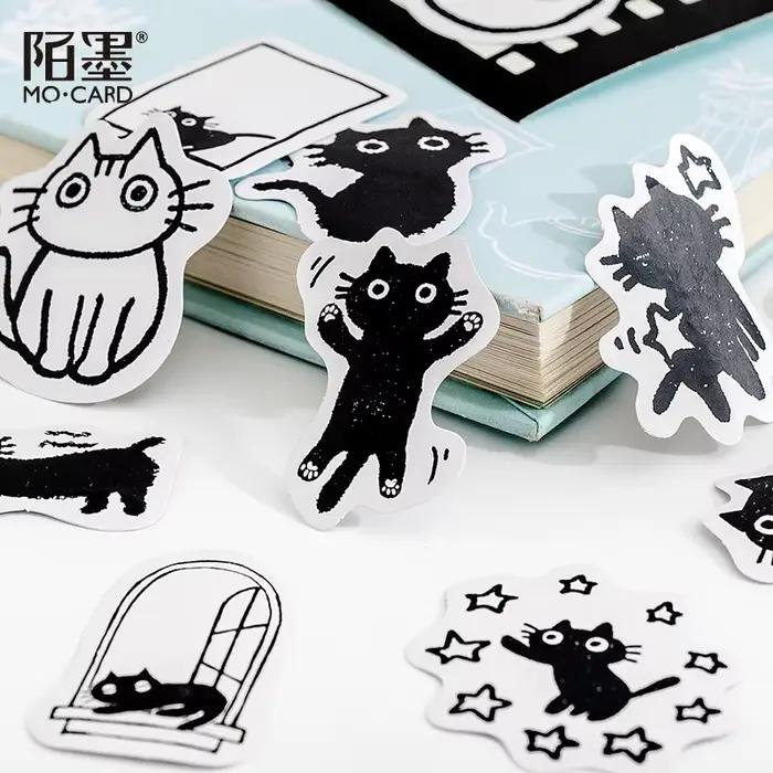 Set de Stickers Kawaii Chats Chiens pour Journal Scrapbooking Occasions Spéciales Enfant Adulte Créatif