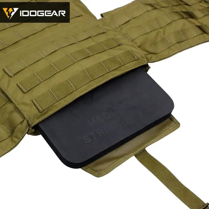 Plaques tactiques EVA mousse SAPI IDOGEAR - Plaques de choc intérieures pour gilet tactique chasse 2 pièces