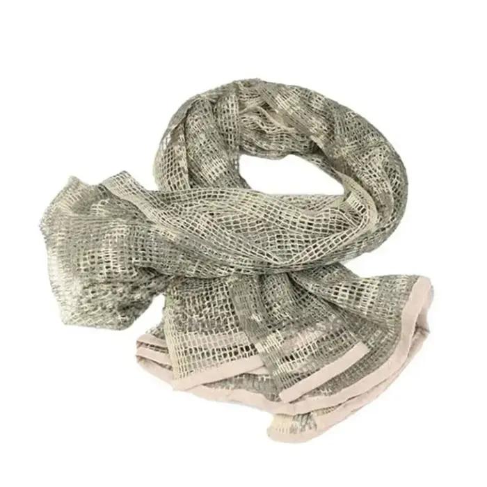 Tactical Mesh Breathbale Scarf Sniper Face Veil Camo Airsoft Hunting Cycling Hik