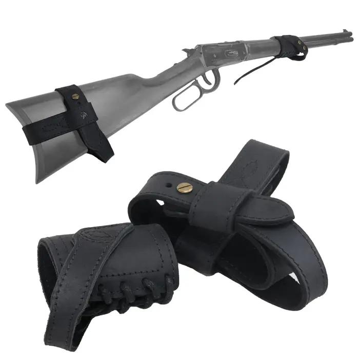 WAYNE'S DOG – fusil de chasse en cuir, support de crosse harnais sans perçage avec support de baril