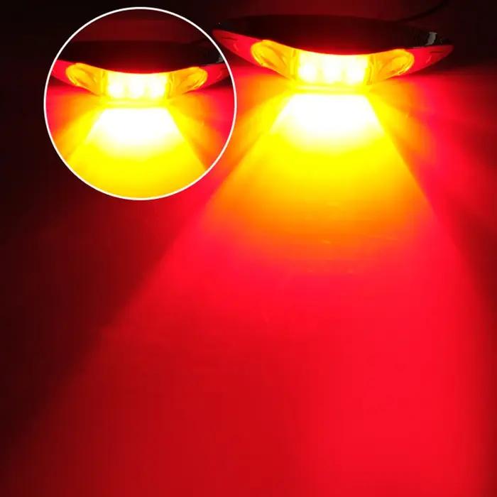 10 pièces 12V 24V feux de position latéraux ovale avant arrière indicateur de dégagement lampe pour