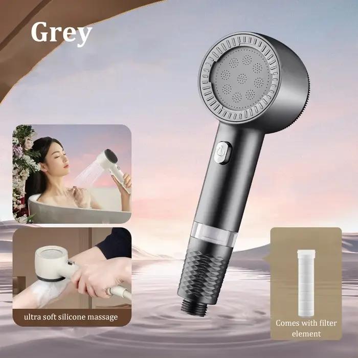 Pomme de douche filtre universelle à main grand débit purificateur d'eau pour salle de bain