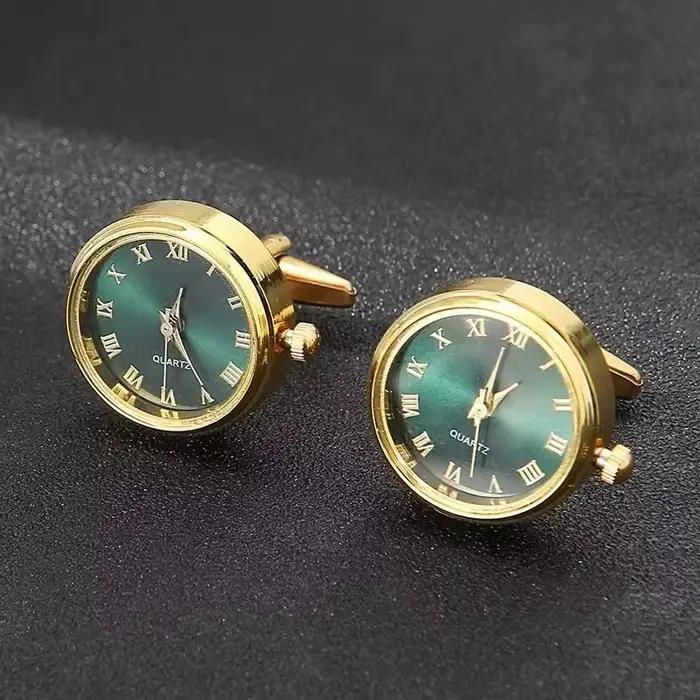 Boutons de manchette de montre pour hommes, chemises de cou, boucle de luxe, Business fonctionnelle,