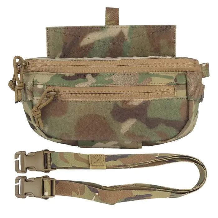 Pochette abdominale tactique pour gilet de chasse polyvalente compatible V5 JPC CPC LBT