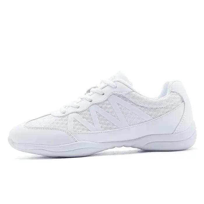 BAXINIER Chaussures de cheerleading blanches pour filles