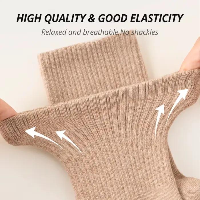 Chaussettes habillées coton peigné pour chasseurs - 5 paires respirantes été printemps tenue professionnelle
