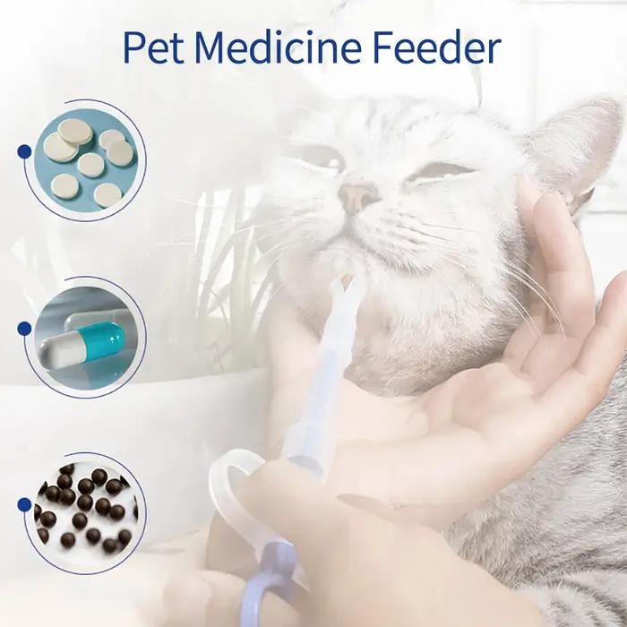 Distributeur de médicaments liquides pour chiens applicateur de pilules distributeur de comprimés pour chiots et chatons embout souple couleur personnalisable soins animaux administration médicaments chiens chiots chiennes animaux de compagnie