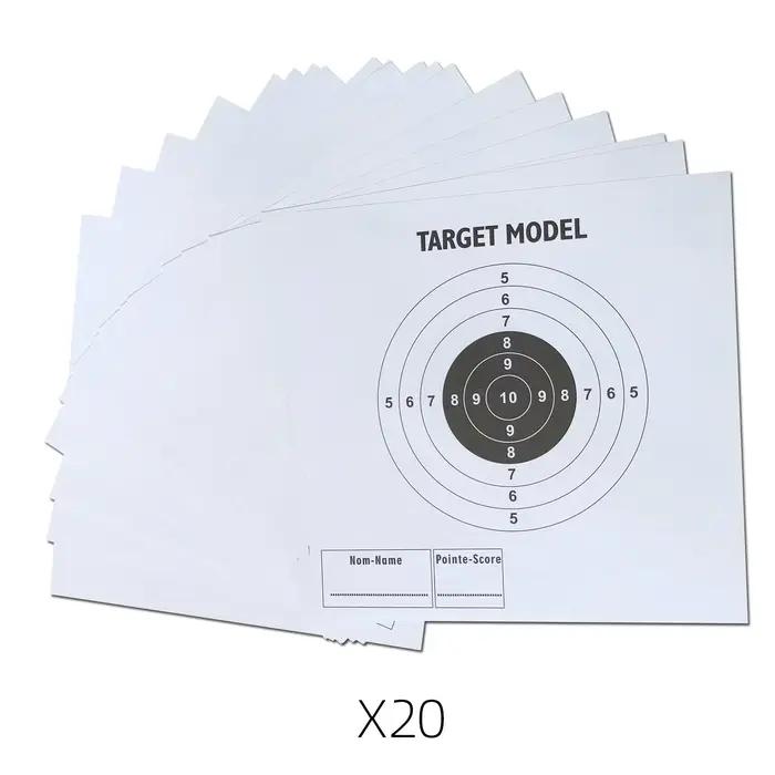 Cible de tir airsoft d'extérieur avec filet de récupération, support et cible en papier, pour l'entr