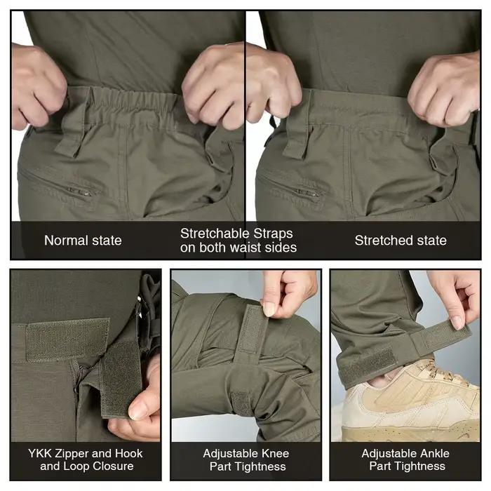 Pantalon tactique IDOGEAR Combat UFS avec genouillères intégrées pour chasse et paintball