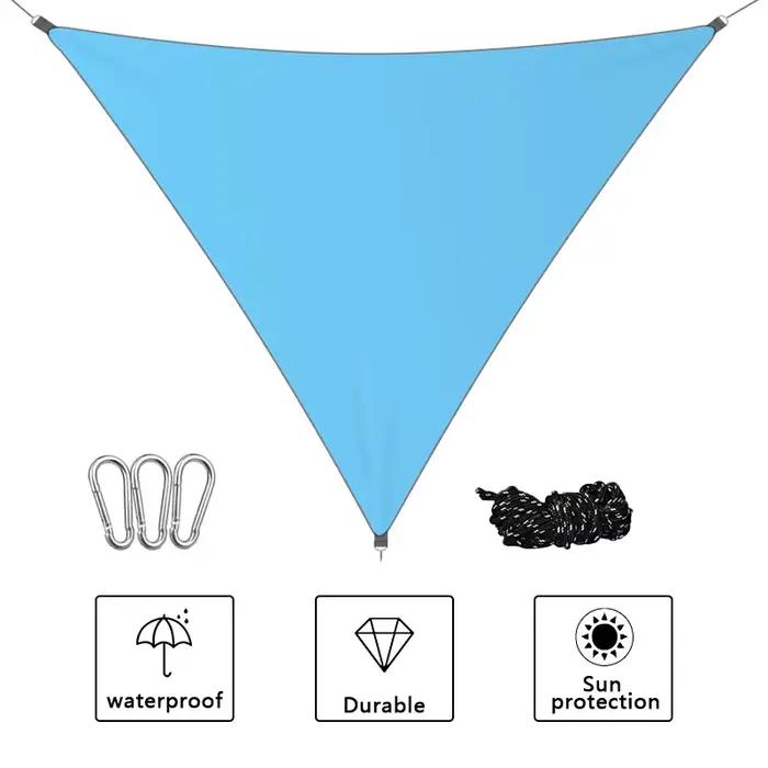 Bâche de Camping Étanche et Léger Abri Solaire UV pour Nuits en Plein Air Tente Triangle