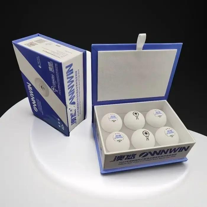 Balles de tennis de table originales 2024, balles officielles de l'ITTF, balles de ping-pong mixtes V40+, balles de compétition 3 étoiles
