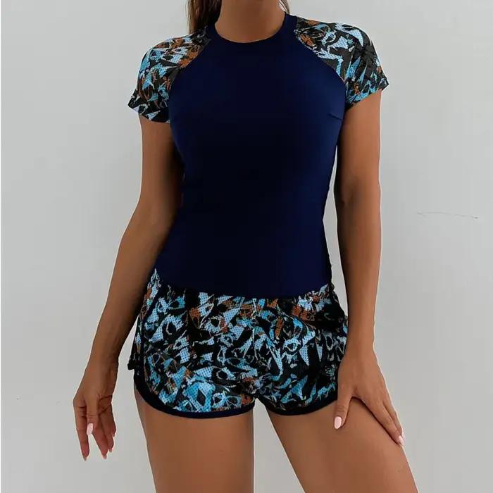 Nouvel ensemble de maillots de bain séparés imprimés Tankini pour femme, vêtements de sport de plage