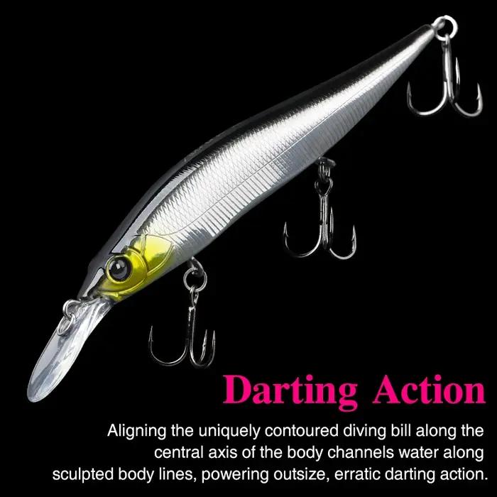 TSURINOYA 98SP leurre de pêche méné suspendu AURORA 98mm 10g Max 2.2m longue coulée bar brochet Jerk