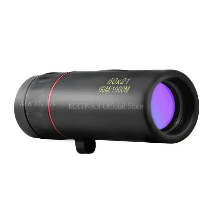 Monoculaire HD 60X21 haute magnification étanche mini portable zoom 10X voyage extérieur chasse