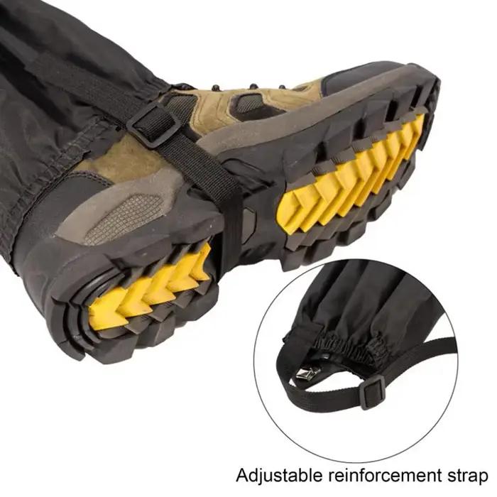 Guêtres de randonnée imperméables et réglables pour activités de plein air