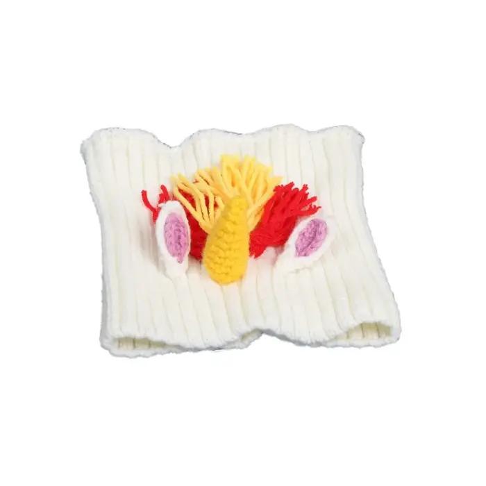 Cuccion habiller chaud chien couvre-tête dessin animé mode animal tricoté chapeau confortable doux a