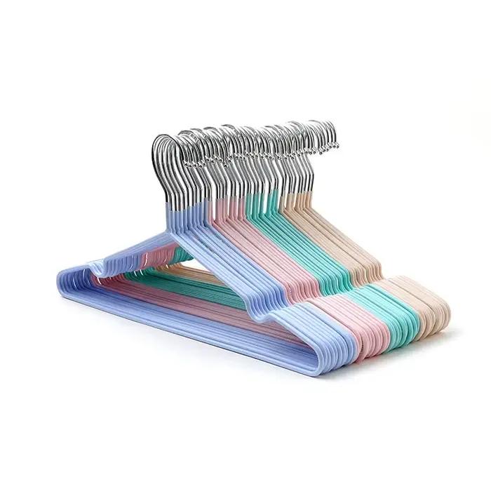 Cintres en métal antidérapants sans trace pour chambre à coucher organisation dressing gain de place durable élégants à offrir occasions spéciales