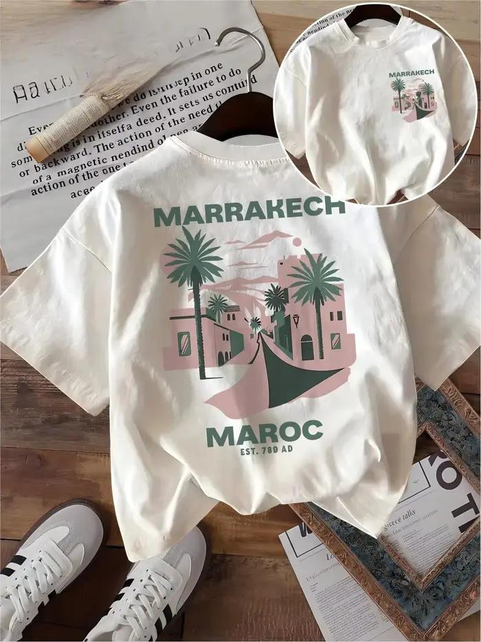 T-shirt Marrakech Maroc – Motif humoristique vintage voyage au Maroc