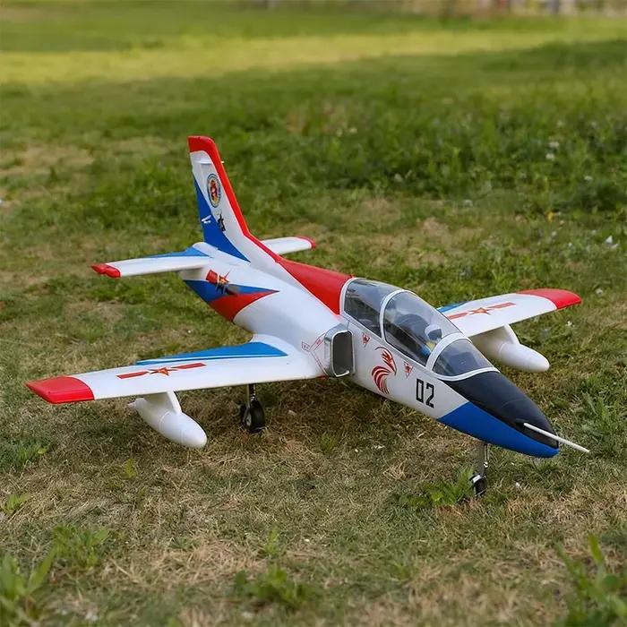 Modèle d'avion FLYFANS 64 mm, avion d'entraînement K-8 à canards, avion de chasse K8, avion d'entraînement d'entrée de gamme, avion télécommandé à voilure fixe