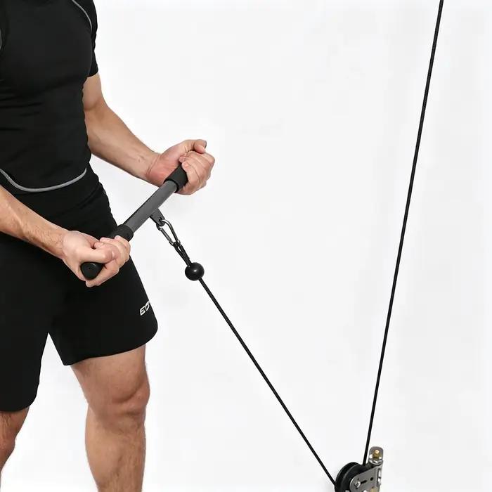 Barre droite pour lat pulldown, accessoire de machine à câble pour la musculation, entraînement des biceps et des bras, équipement de fitness à domicile