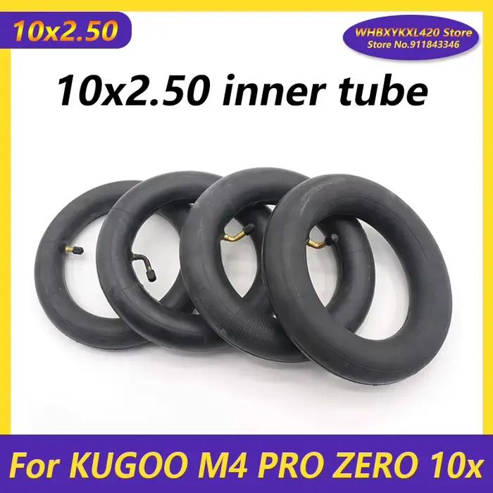 Chambre à air pour Scooter électrique de 10 pouces, pneu 10x2.50 10x2.5 255x80 pour KUGOO M4 PRO Zer