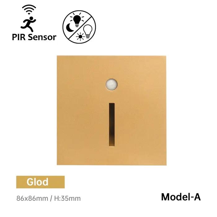 Applique murale lampe diode électroluminescente intégrée escalier couloir AC85-265V capteur détecteur de lumière led