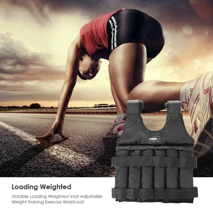 Combinaison d'entraînement de poids réglable veste de course avec sacs de poids pour athlètes endurance jogging fitness matériel d'entraînement sportif