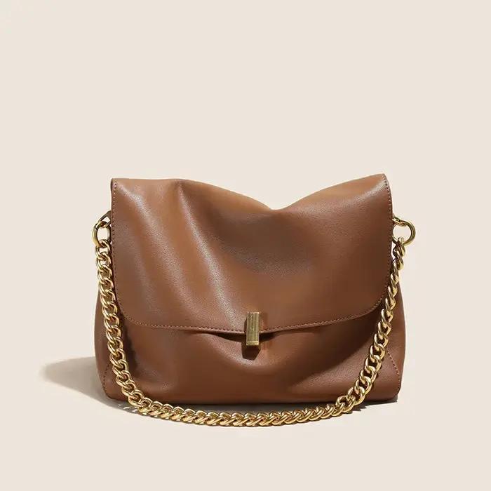 Sac à bandoulière en cuir De vache véritable pour femmes