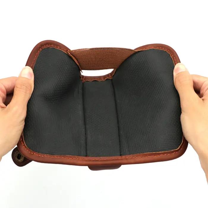 Tourbon Repose-joue pour fusil de chasse en cuir véritable avec porte-cartouches, accessoires de chasse